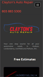 Mobile Screenshot of claytonsautorepair.com