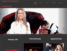 Tablet Screenshot of claytonsautorepair.com